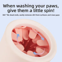Pet dog and cat foot-washing cups
